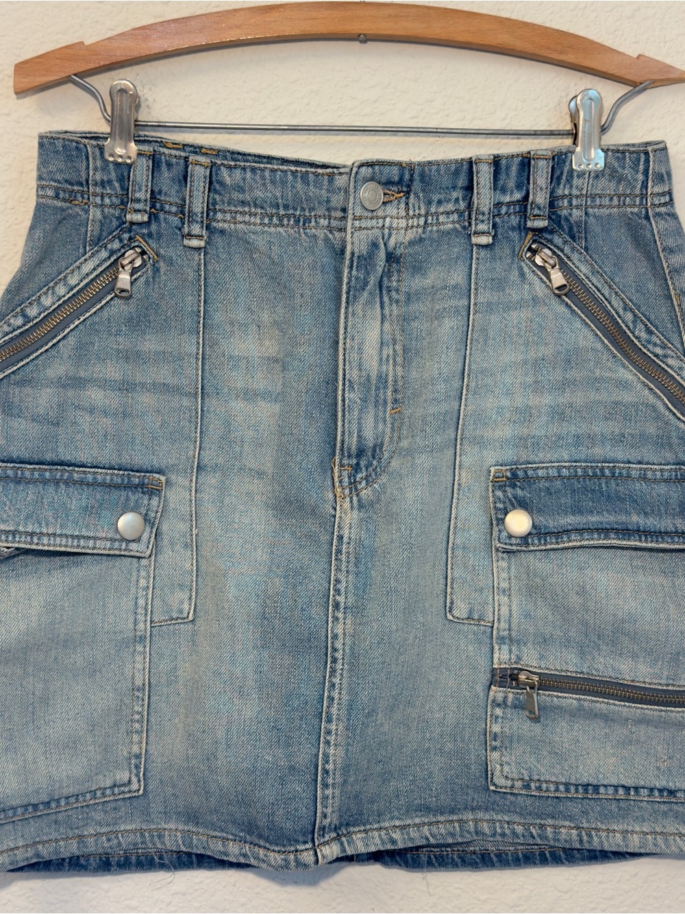 Free People We the Free Avenue Mini Denim Skirt Size 29